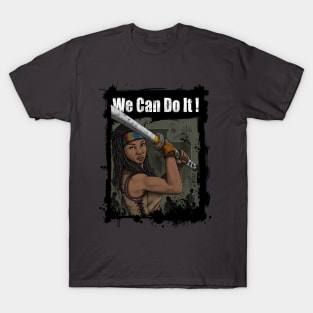 Michonne: We Can Do It! T-Shirt